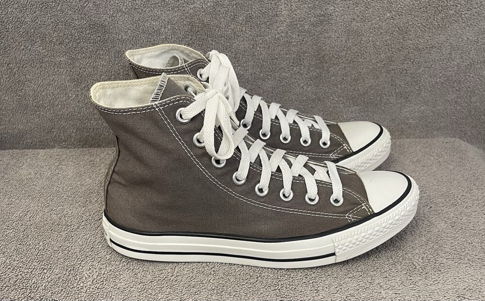 Converse Chuck Taylor All Star Unisex Gray High-Top Sneakers Women 9 Men 7